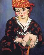 Henri Matisse Woman wearing a red turban oil painting reproduction